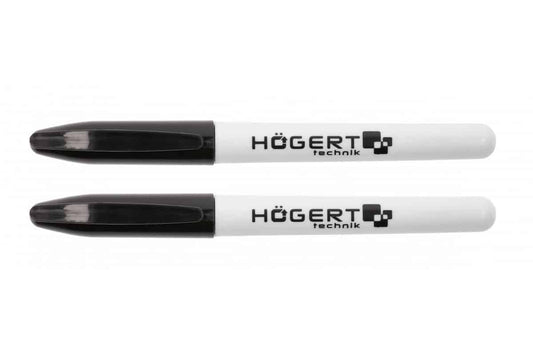 Marker permanent universal, 2 bucati, negru HOGERT / HT3B779 - 221.ro
