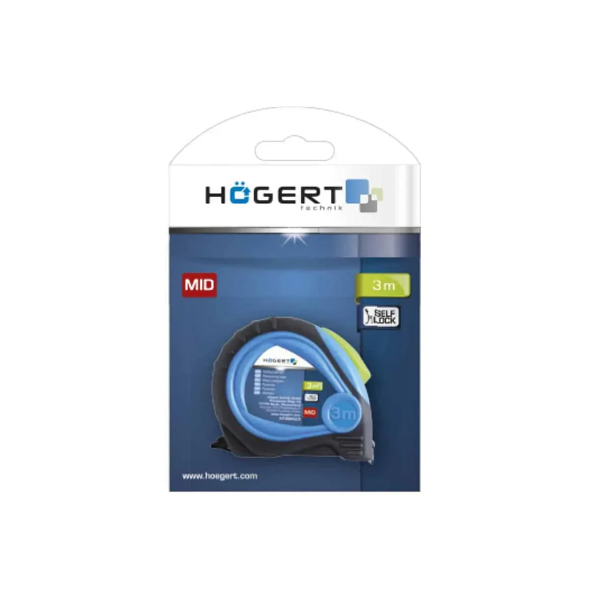 Ruleta din otel 3m x 16 mm HOGERT / HT4M423 - 221.ro