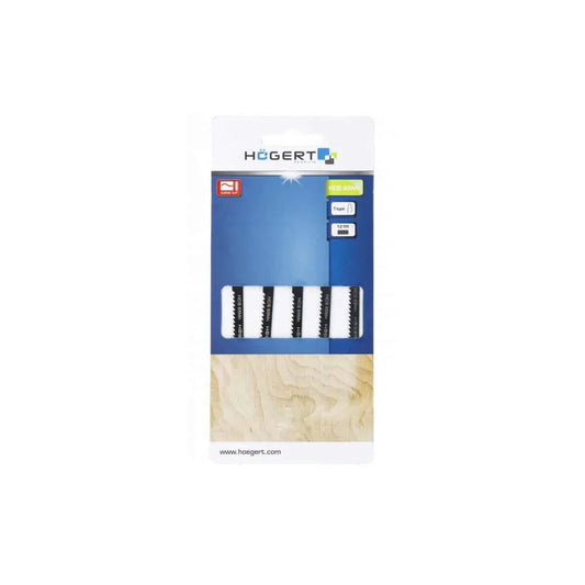 Set 5 bucati lame pentru fierastrau electric, HOGERT 12TPI, 76mm / HT6D657 - 221.ro