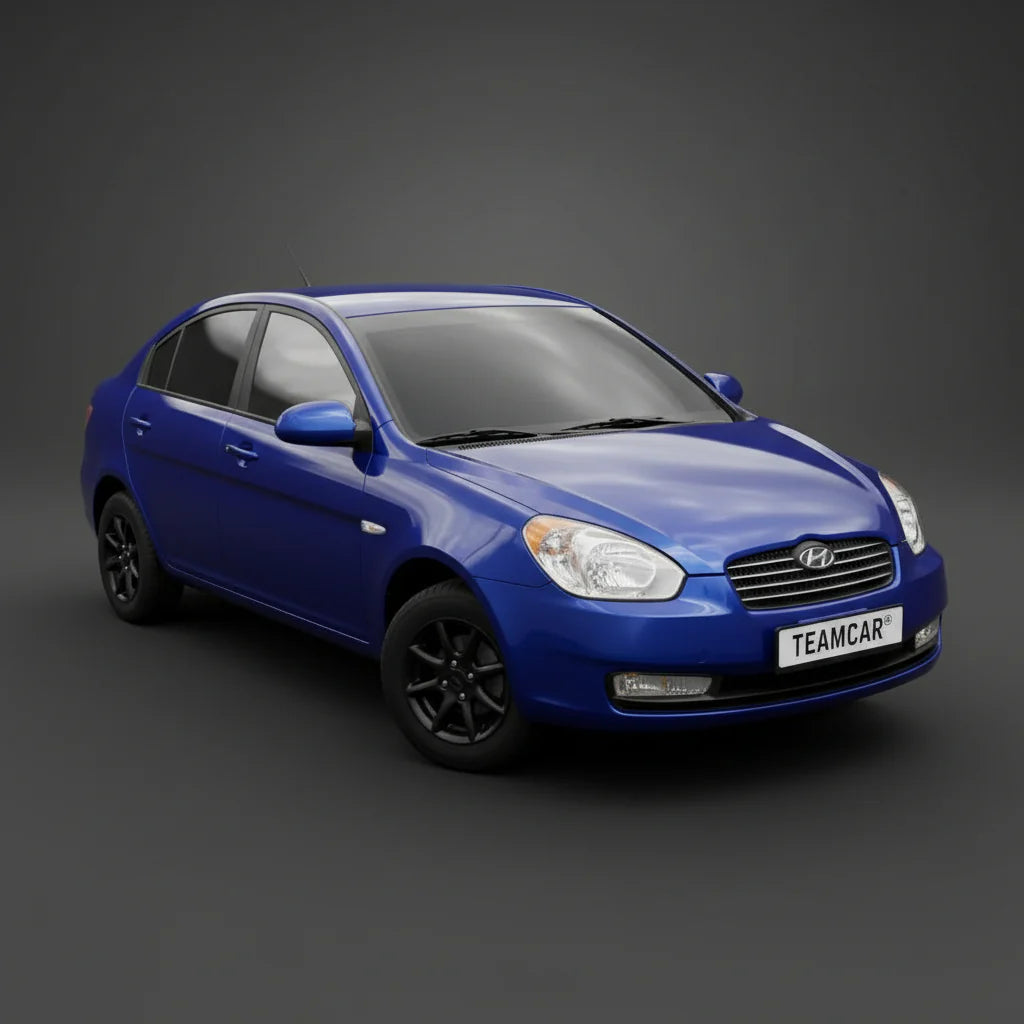 Covorase Auto Cauciuc Tip Tavita Hyundai Accent III (2006-2010) - Blue