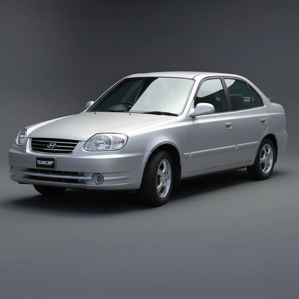 Covorase Auto Cauciuc Tip Tavita Hyundai Accent II (1999-2005) - Silver