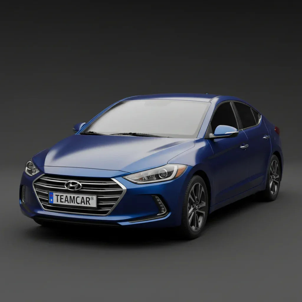 Covorase Auto Cauciuc Tip Tavita Hyundai Elantra VI (2015-2020) - Blue