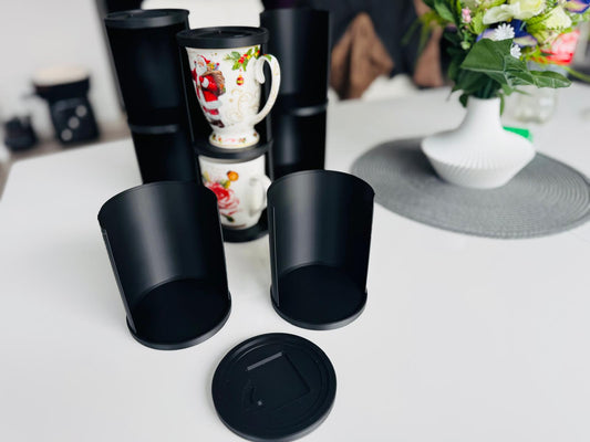 Organizator Cani Printat 3D din PLA - Suport Vertical pentru Depozitare