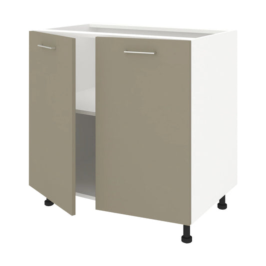 Corp Baza Lecce, 2 Usi, Taupe/Alb, 80 x 50 x 80 cm