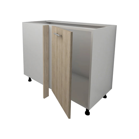 Corp Baza Colt Lecce, Stejar Sonoma/Alb, 98 x 50 x 80 cm