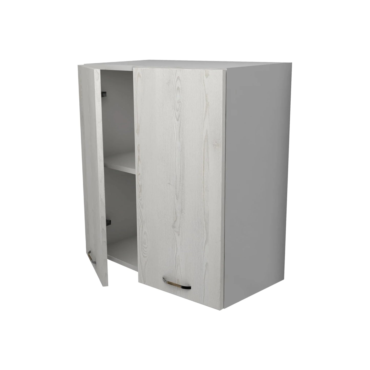 Corp Superior Lecce, 2 Usi, Pin Alb/Alb, 60 x 30 x 65 cm