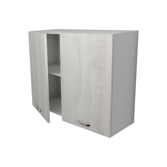 Corp Superior Lecce, 2 Usi, Pin Alb/Alb, 80 x 30 x 65 cm
