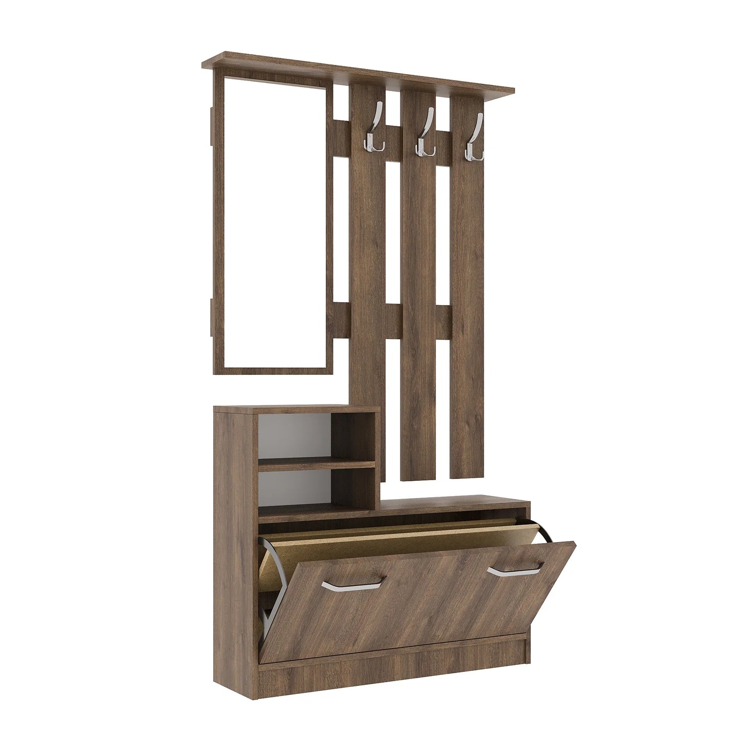 Cuier haaus Lyon, Stejar Bronz, L 85 x l 24 x H 180 cm