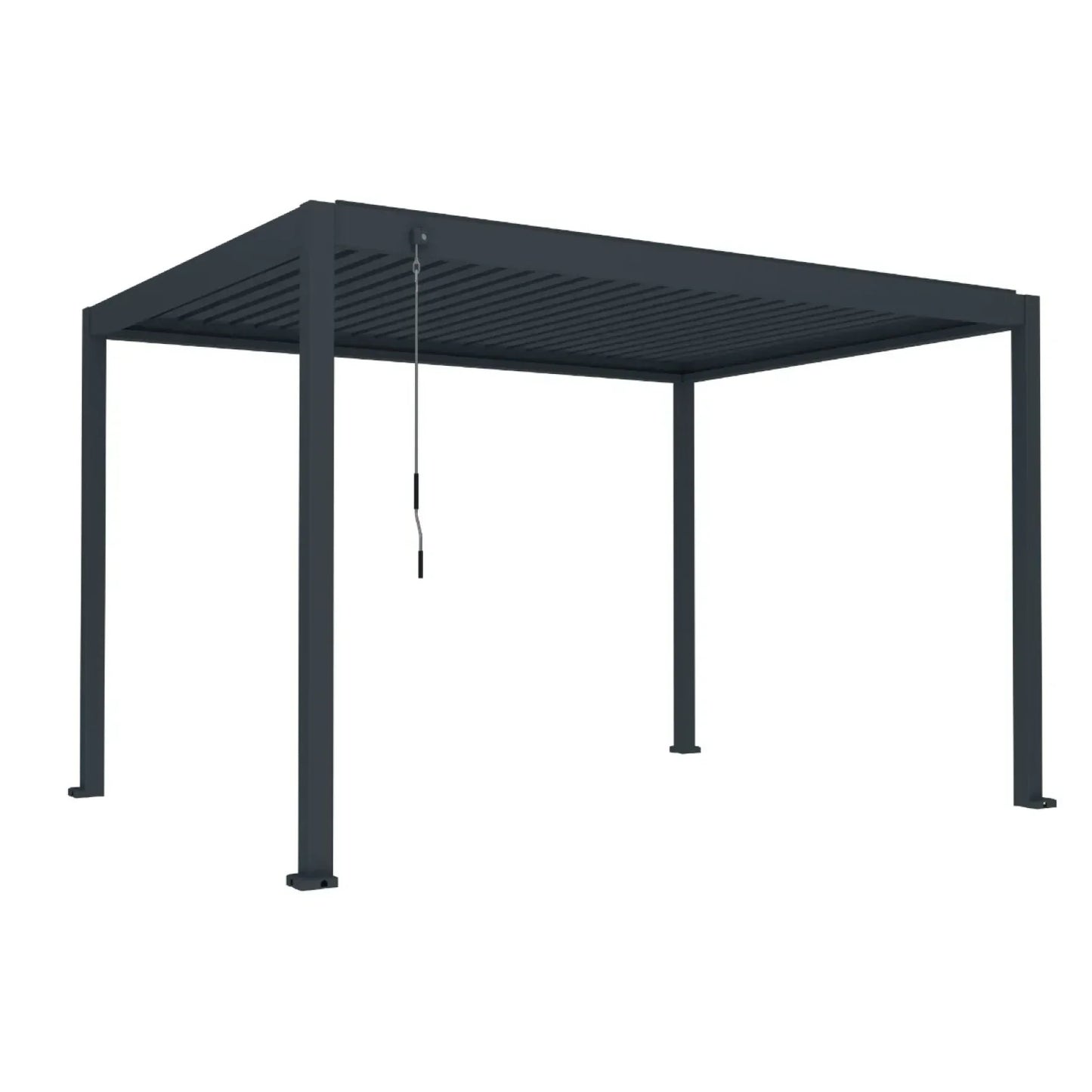 Pergola bioclimatica, aluminiu, Naimeed D6805, 400x300x250cm, Gri antracit - 221.ro