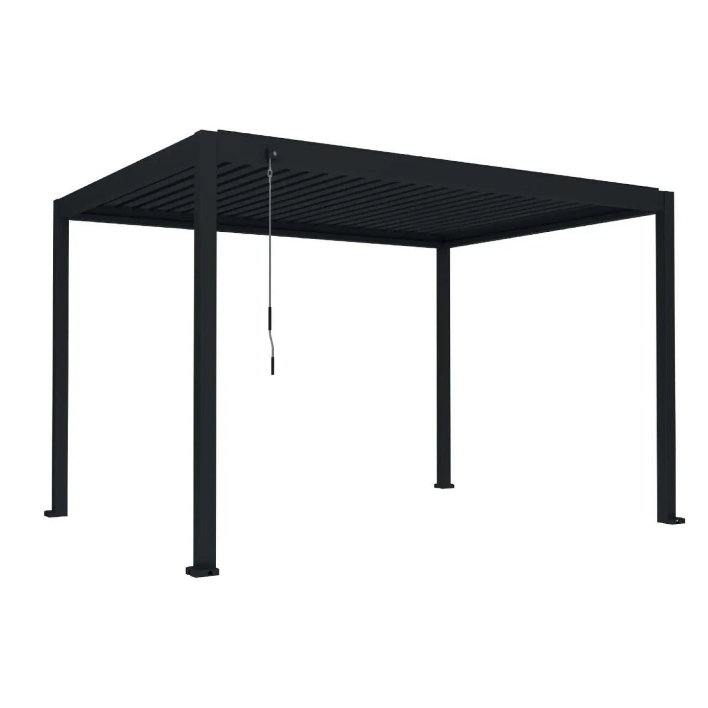 Pergola bioclimatica, aluminiu, Naimeed D6806, 400x300x250cm, Negru - 221.ro