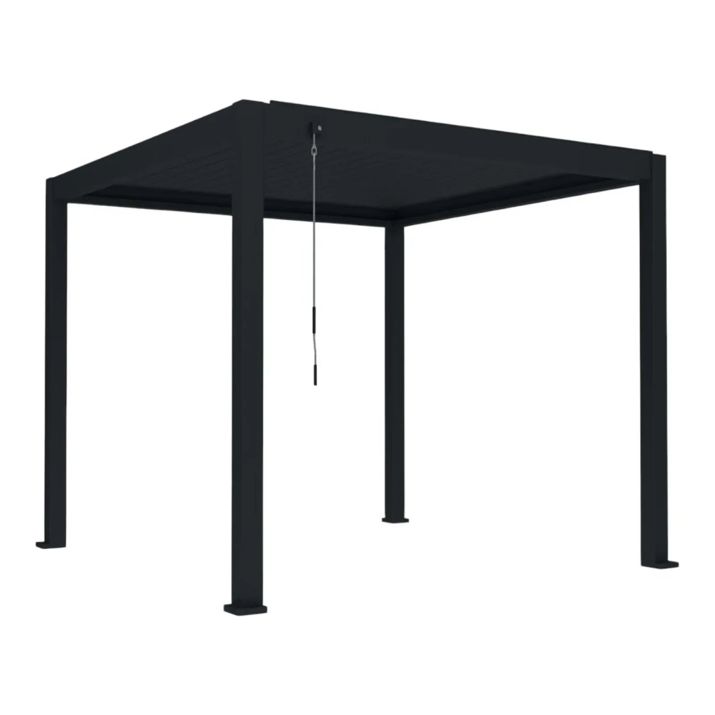 Pergola bioclimatica, aluminiu, Naimeed D6800, 300x300x250cm, Negru - 221.ro