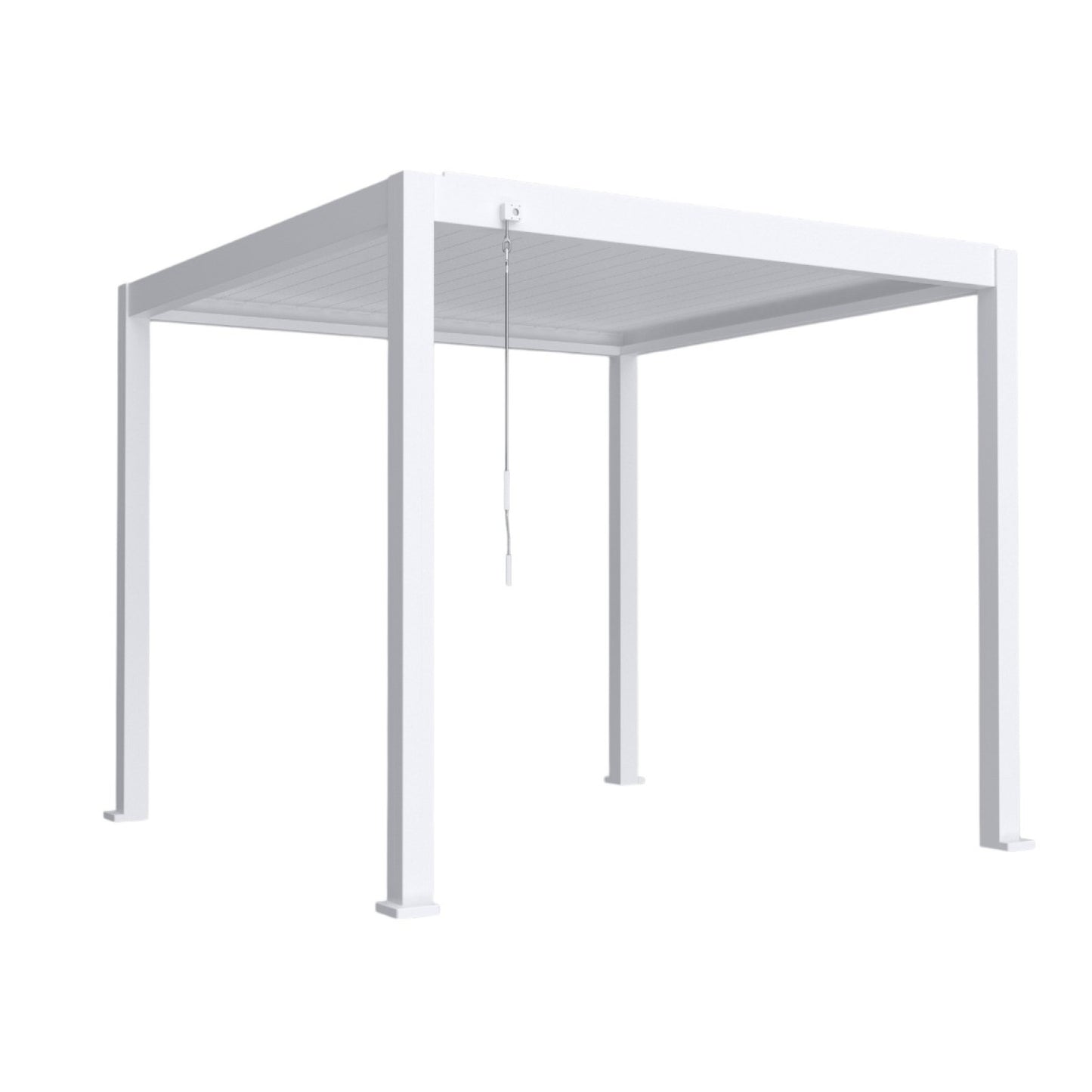 Pergola bioclimatica, aluminiu, Naimeed D6801, 300x300x250cm, Alb