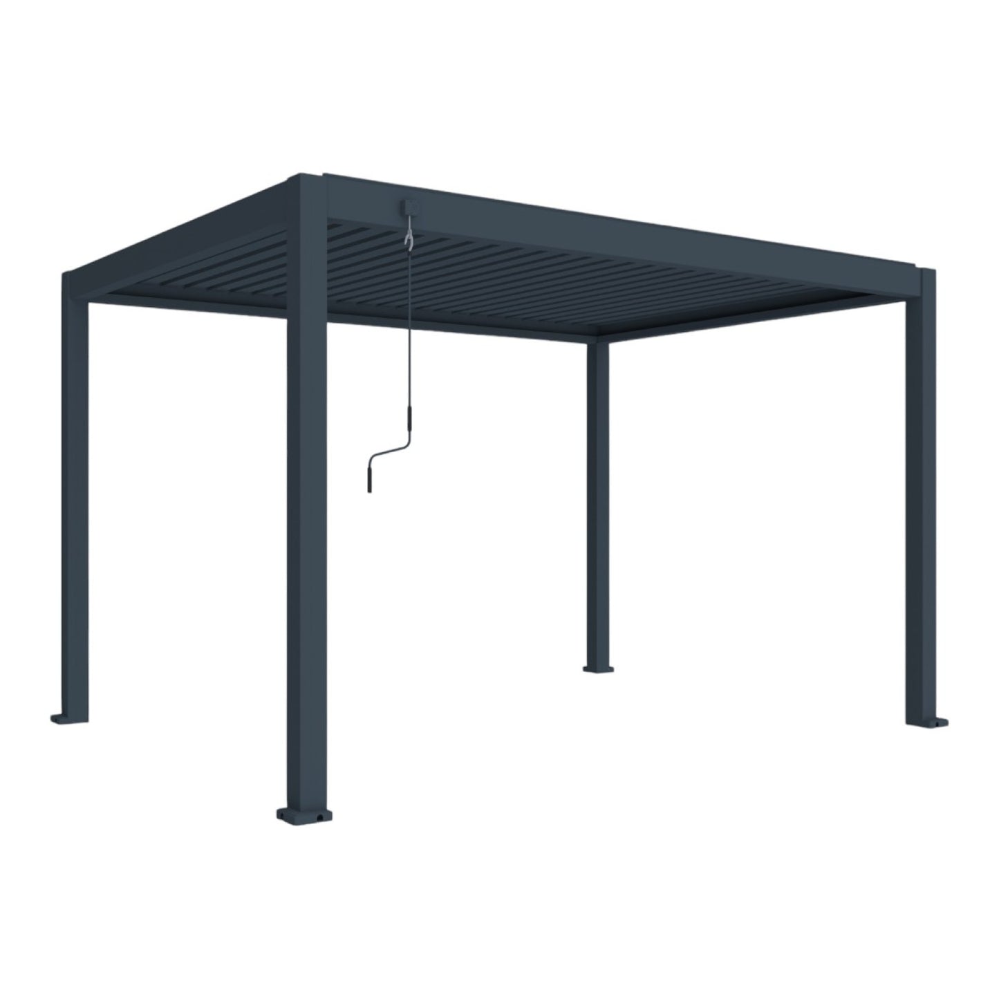 Pergola bioclimatica, aluminiu, Naimeed D6802, 400x300x250cm, Gri antracit