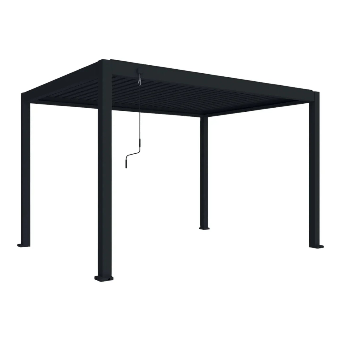 Pergola bioclimatica, aluminiu, Naimeed D6803, 400x300x250cm, Negru - 221.ro