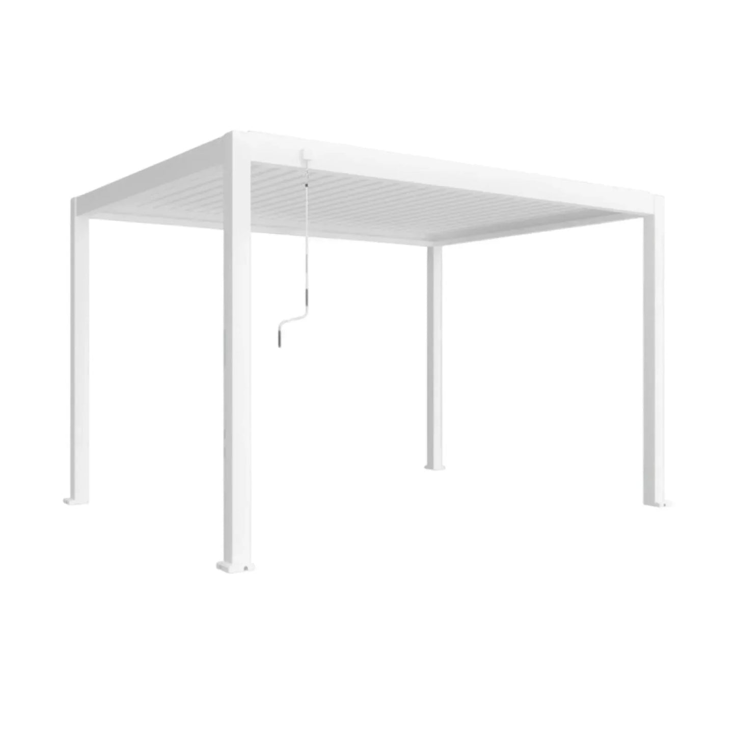 Pergola bioclimatica, aluminiu, Naimeed D6804, 400x300x250cm, Alb - 221.ro