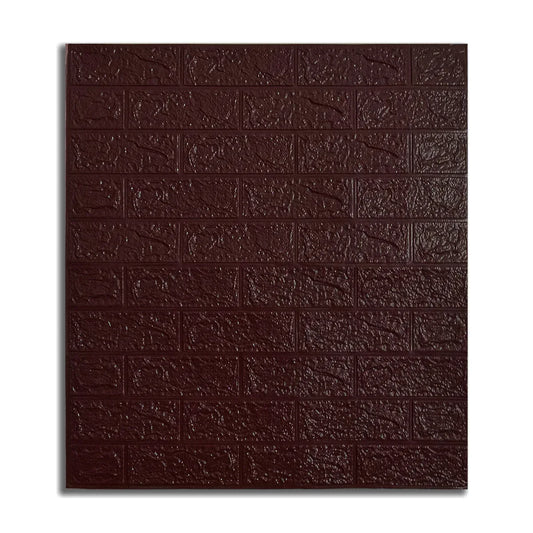 Set 10 x Tapet 3D Autoadeziv, design modern, rezistent la umezeala, usor de curatat, 70x77cm, Visiniu inchis - 221.ro