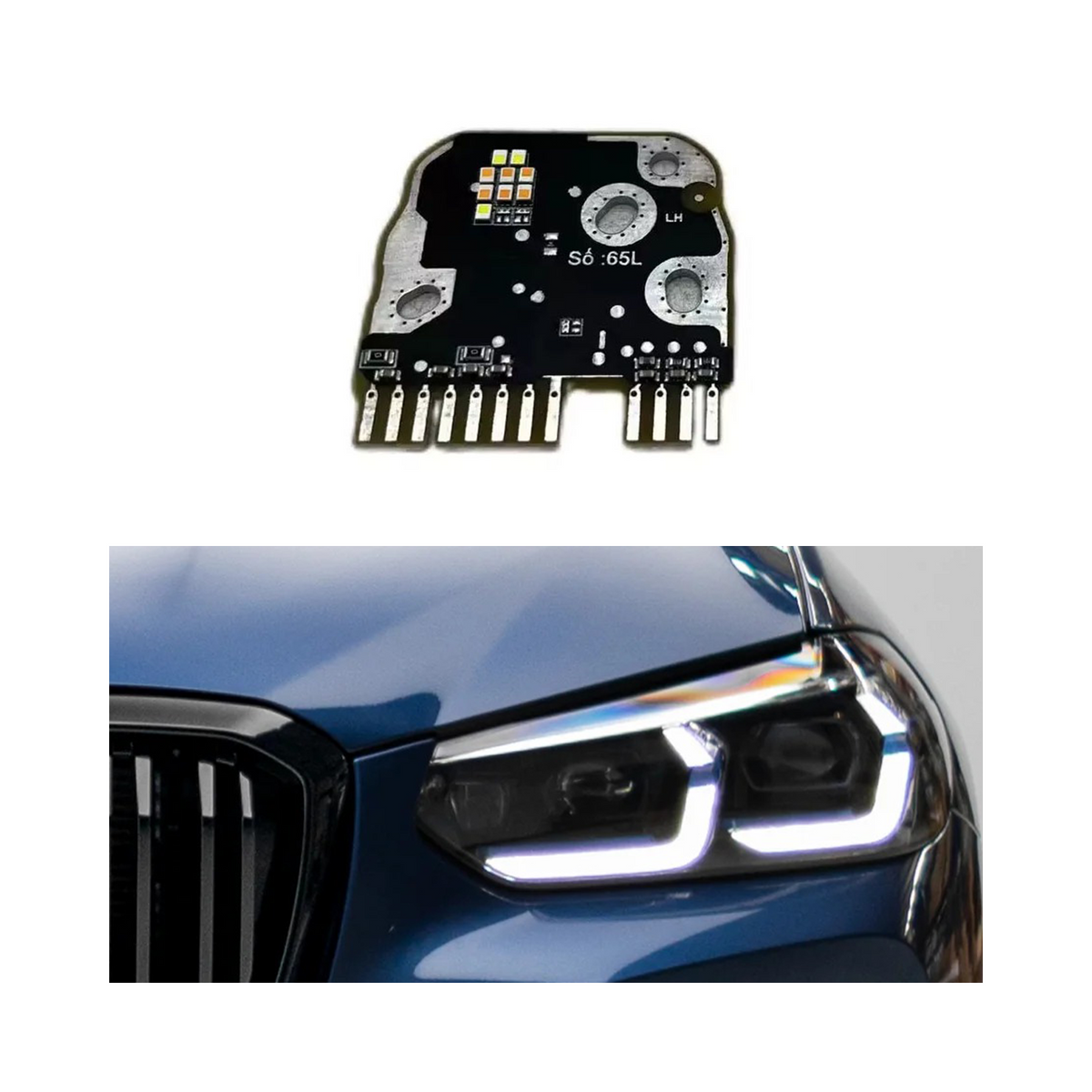 Modul DRL BMW X3 X4 facelift înlocuitor OEM 63115A0E621; 63115A0E622
