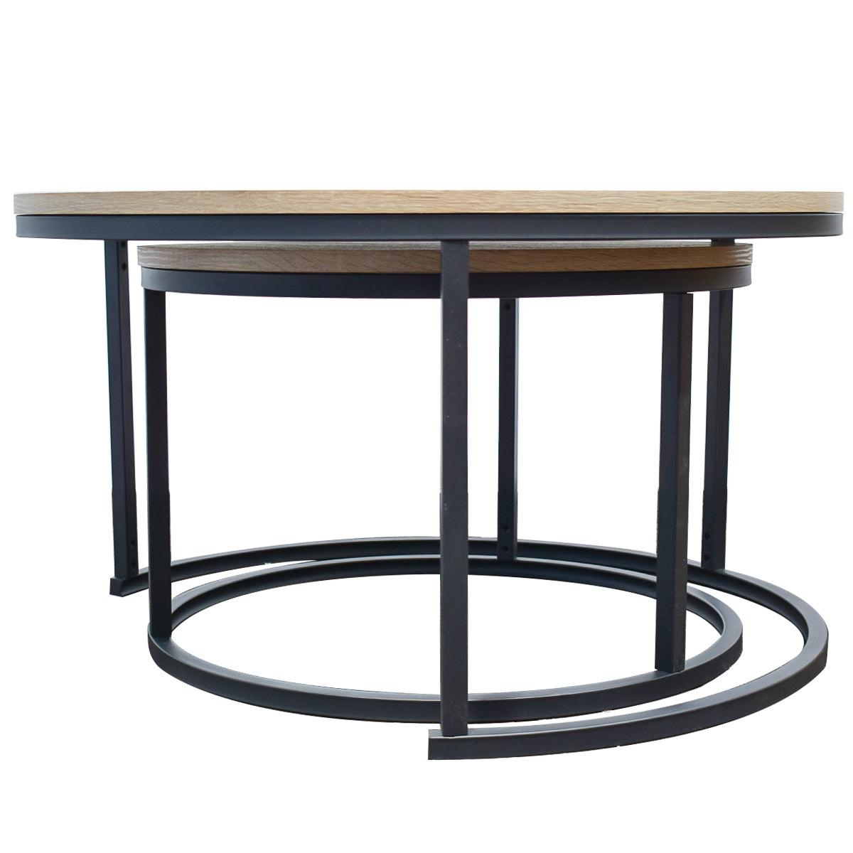 Set 2 masute de cafea, stil modern, Naimeed N-221, Mesteacan