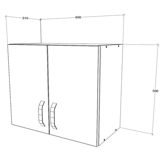 Corp Superior haaus Hota Nevada, Bej Cashmere/Alb, 60 x 31 x 50 cm