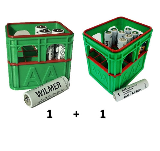 Organizator Baterii Combo AA+AAA - Printat 3D din PLA