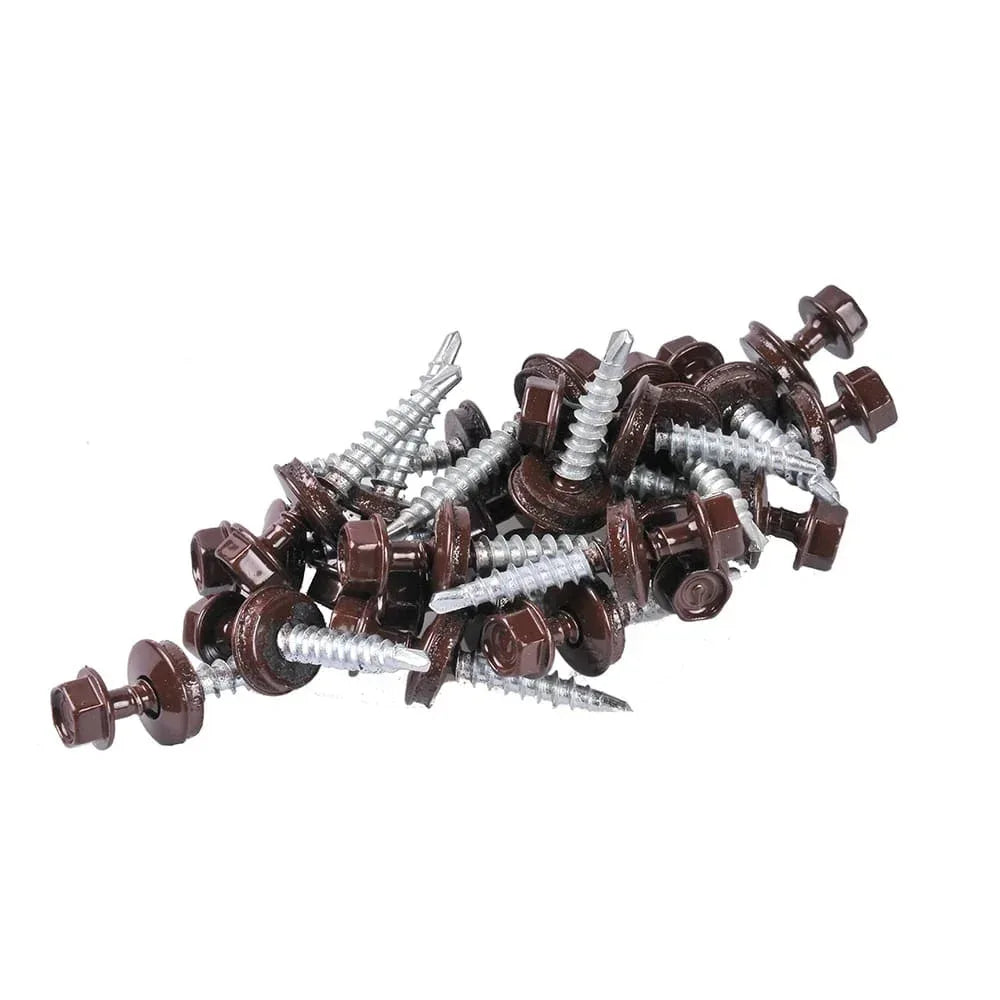 Set 250 bucati suruburi autoforante cu cap hexagnal si saiba, 4.8x35mm Z-TOOLS / OD-48035T8017 - 221.ro