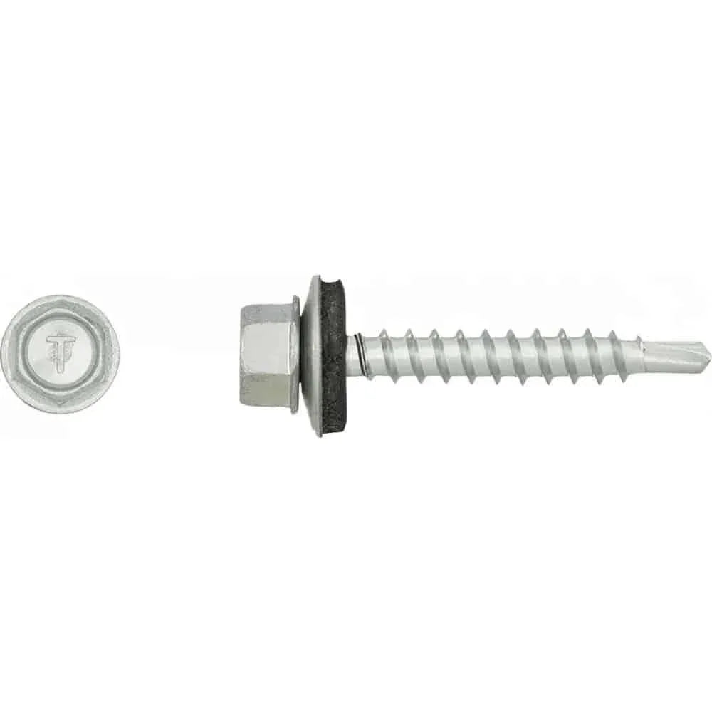 Set 250 bucati suruburi autoforante cu cap hexagnal si saiba, 4.8x35mm Z-TOOLS / OD-48035T - 221.ro