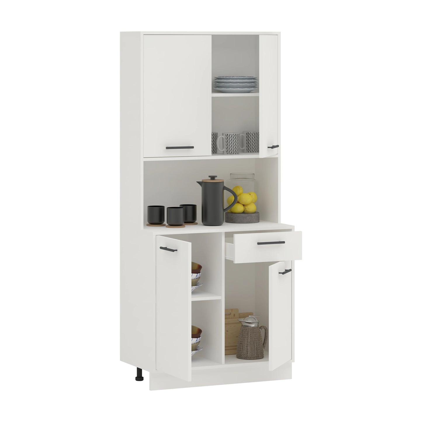 Bufet haaus Oma, Alb, L 84 cm