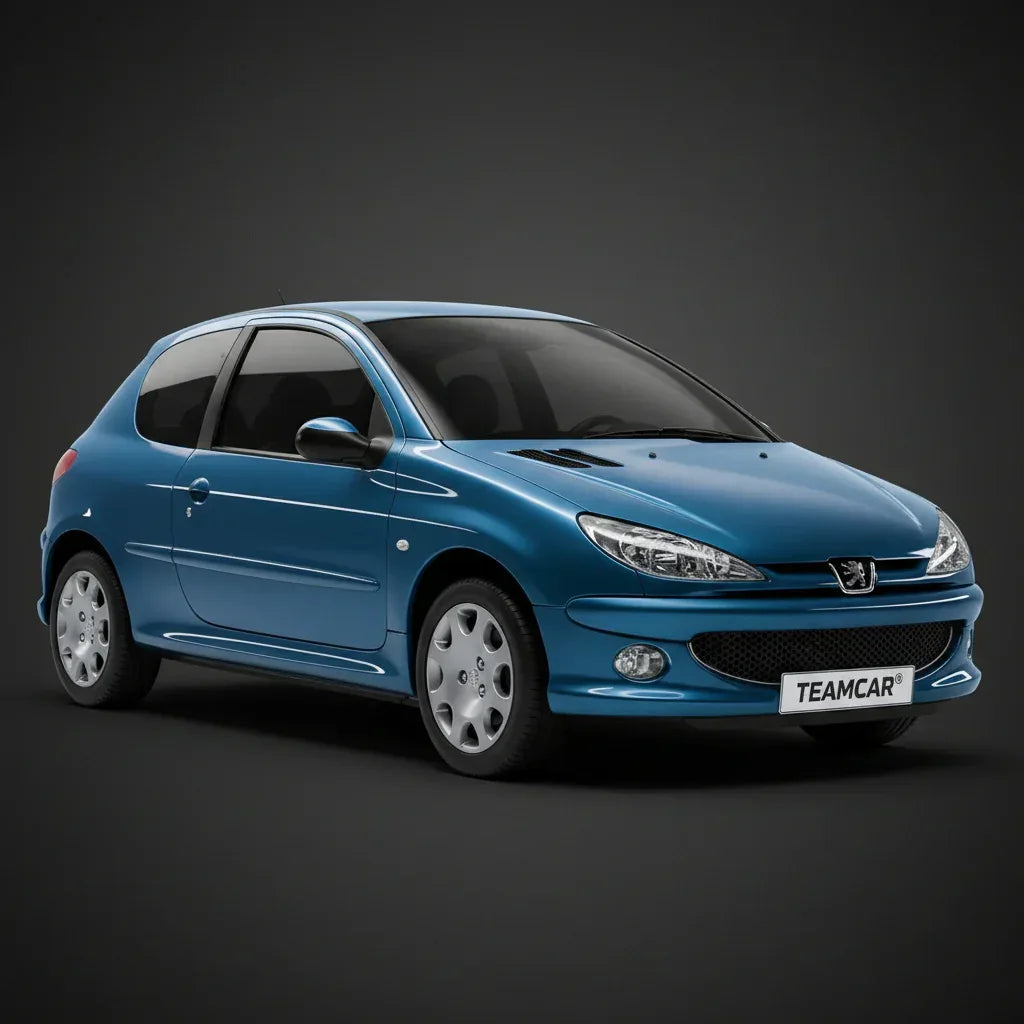 Covorase Tavita Compatibile Peugeot 206 (3 usi Facelift/Faza 2) 2003–2009 Black
