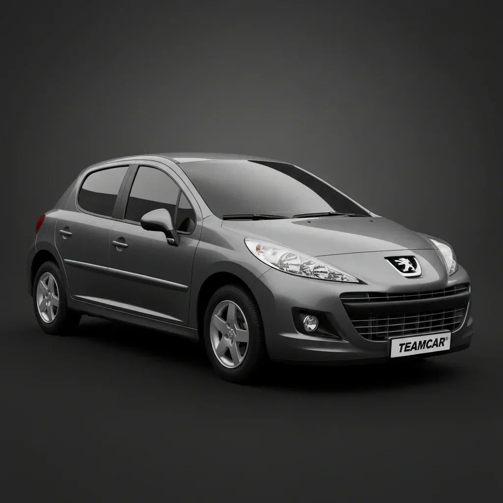 Covorase Tip Tavita Compatibile Peugeot 207 Hatchback (5 usi 2009-2012)-Silver