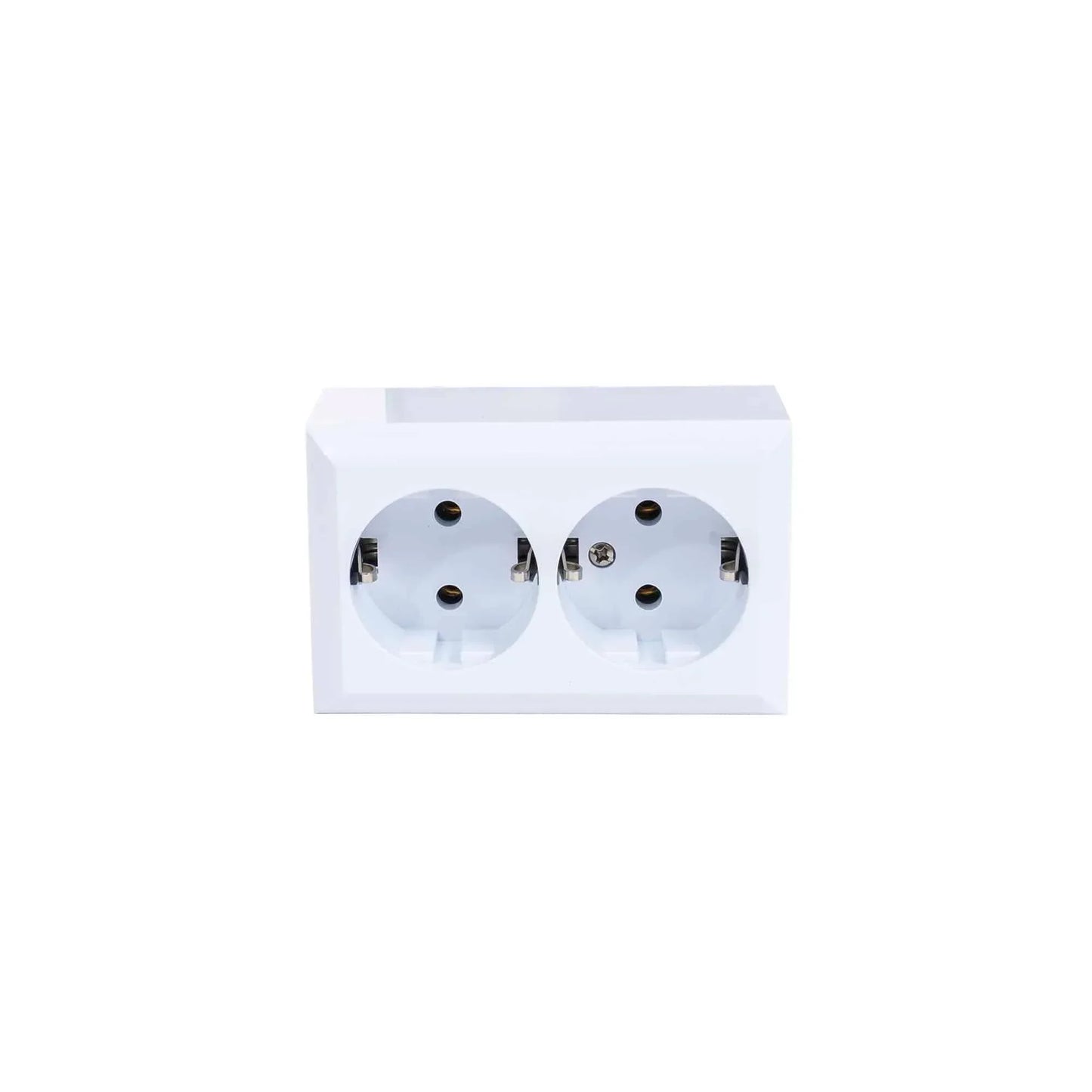 Priza dubla cu CP PT QUATRIC, 16A, 250V / QC-6-0311 - 221.ro
