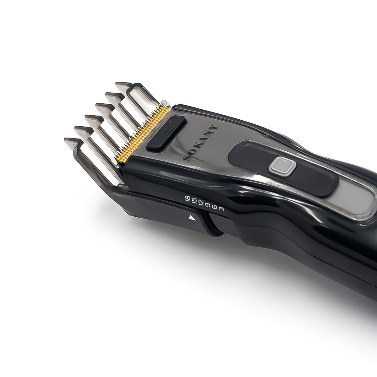 Masina de tuns, Sokany RCM-810, lame cu auto-ascutire, utilizare fara fir, contur, modelare si barbierit uscat, Negru