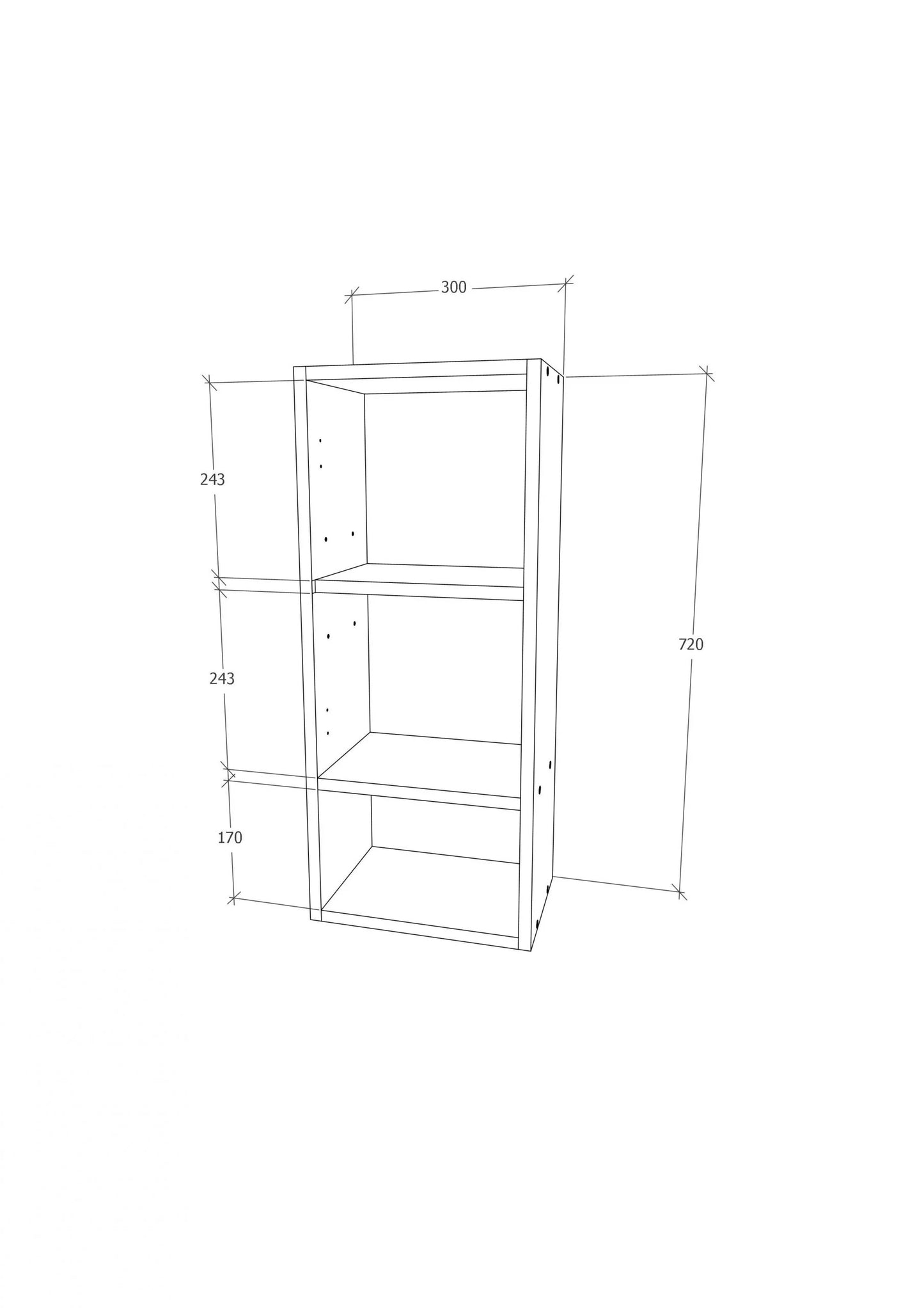 Corp Baie haaus Zed, Suspendat, 1 Usa, Gri Lucios/Alb, MDF, L 30 x l 22 x 72 cm