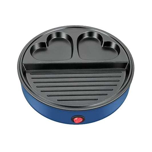 Gratar electric Sokany SK-221, 600 W, placa anti-aderenta, Blue