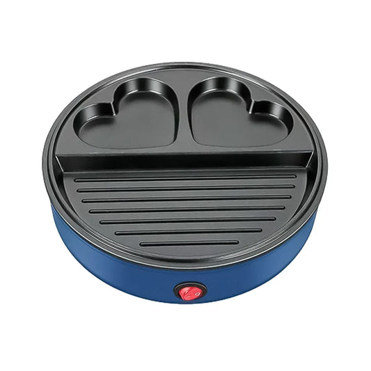 Gratar electric Sokany SK-221, 600 W, placa anti-aderenta, Blue - 221.ro