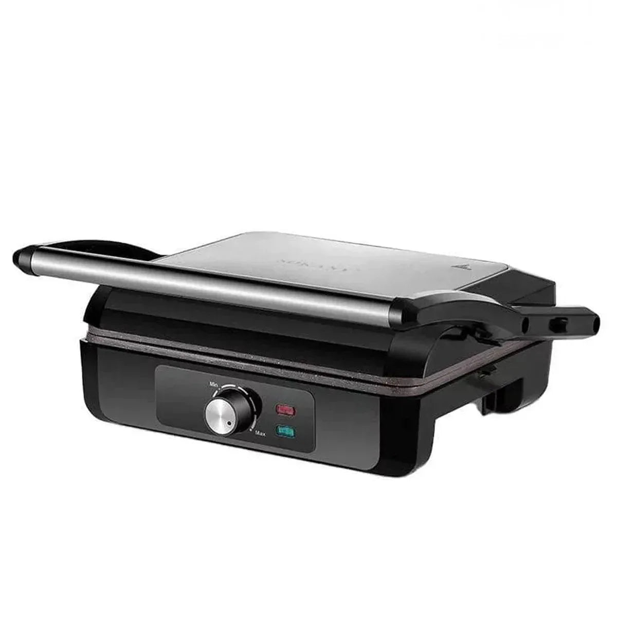 Gratar electric dublu Sokany SK-230, 2200 W, placi anti-aderente, Negru/Inox - 221.ro