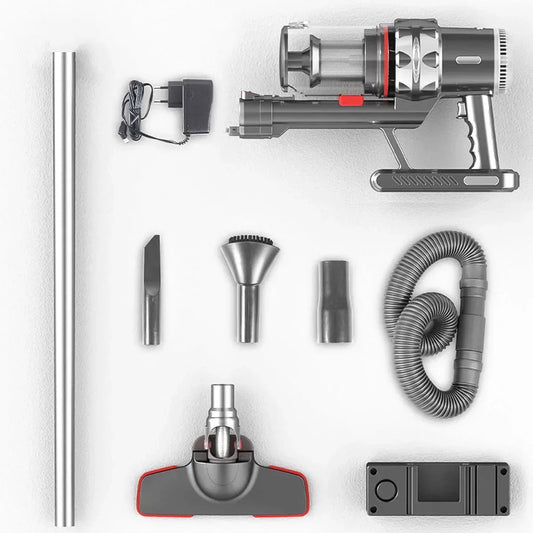 Aspirator vertical, Acumulator, Sokany SK-3377, 1.1 L, autonomie 40 min, accesorii, Gri - 221.ro