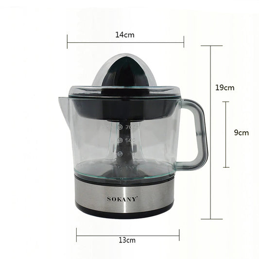 Storcator citrice Sokany JE-623D, 45W, 0.7L, 2 conuri, Negru/Inox