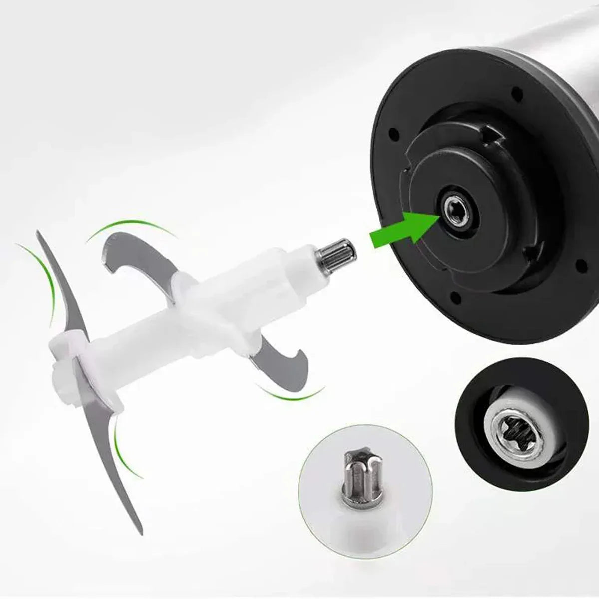 Tocator electric Sokany SK-7028, 4 lame din otel inoxidabil de inalta calitate, 800 W, 4L, recipient din Inox, Negru/Inox - 221.ro