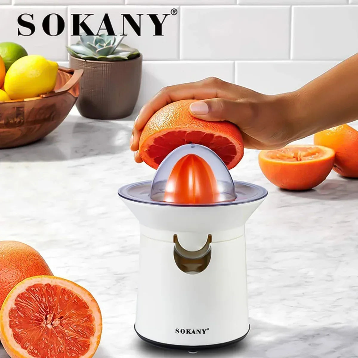 Storcator citrice Sokany SK-726, 40W, 0.3L, Alb - 221.ro