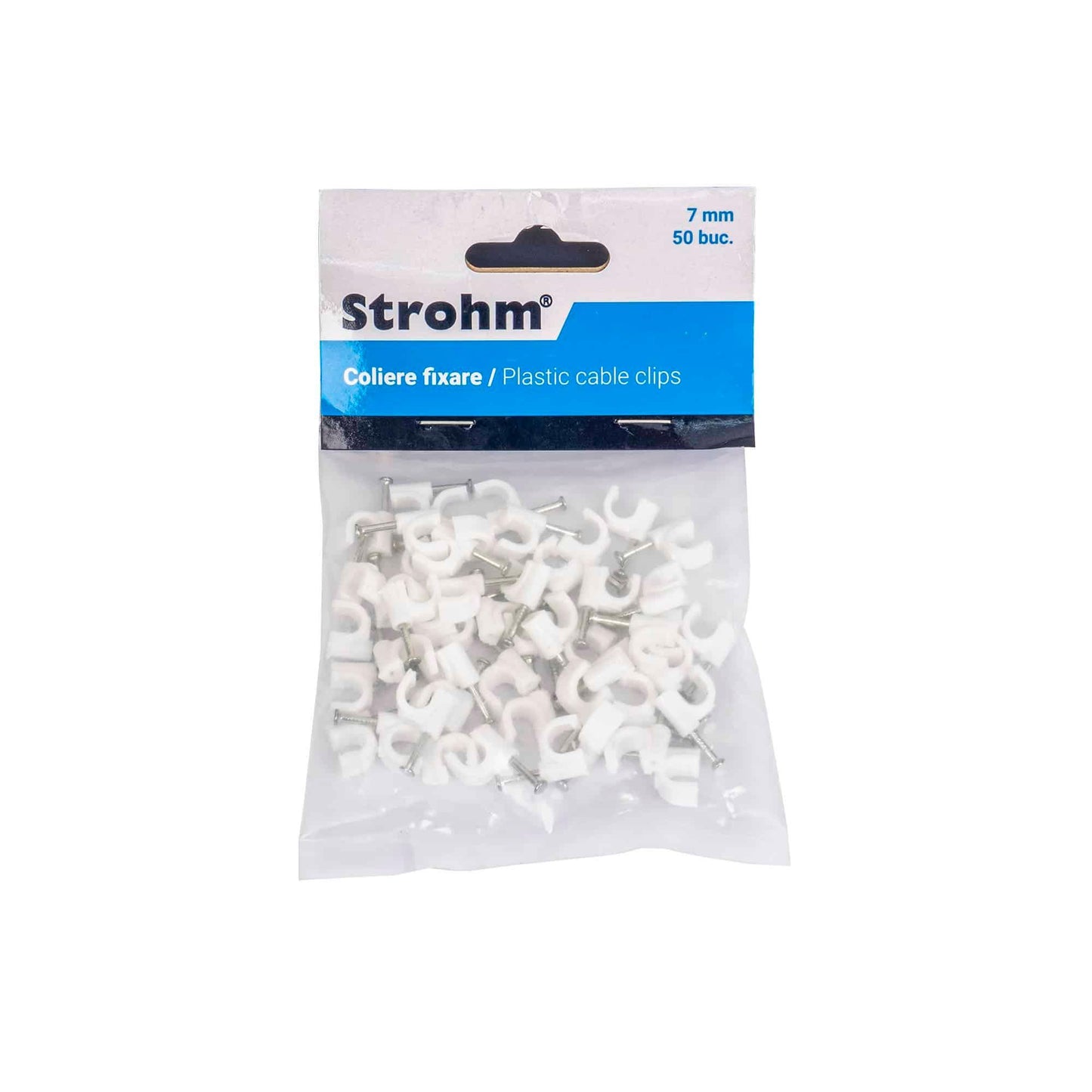 Set 50buc cleme de fixare 7mm STROHM, Z-TOOLS / SM-CHR-7 - 221.ro
