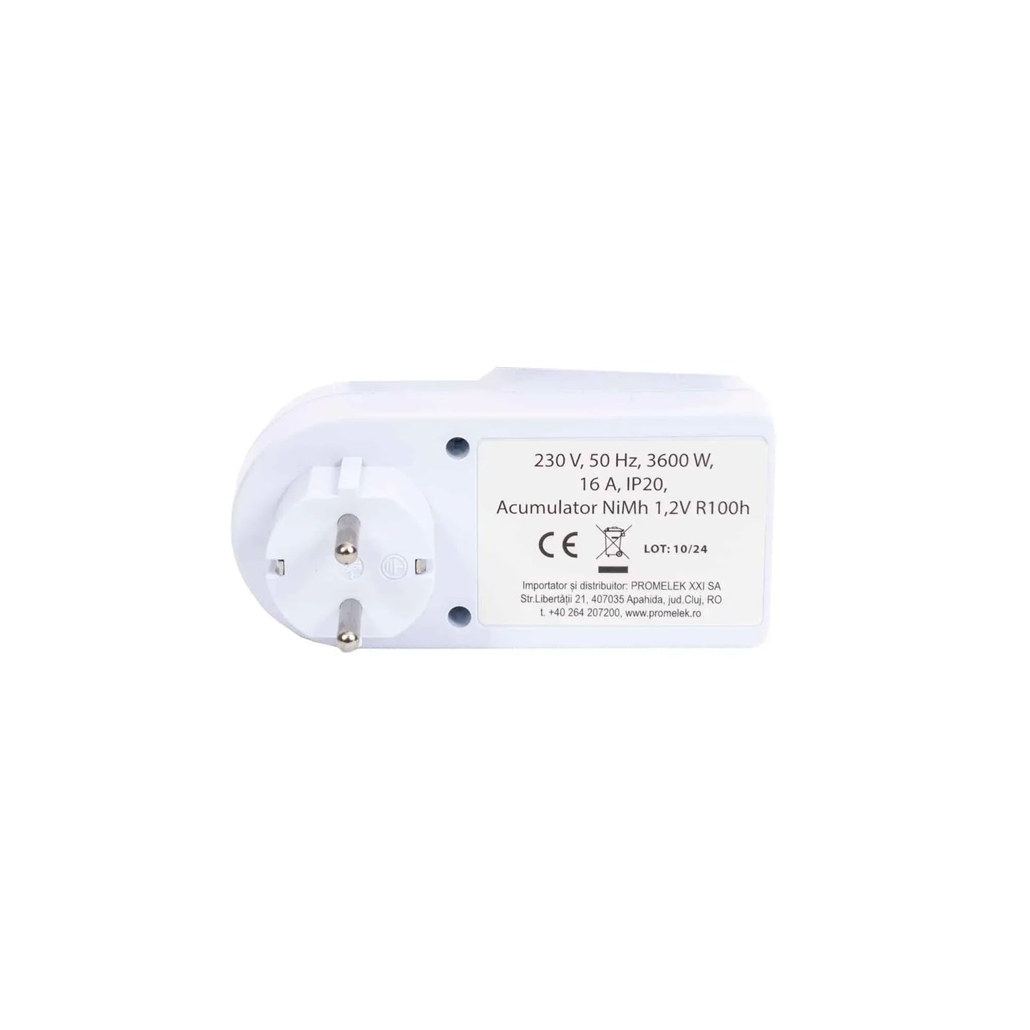 Priza programabica digital, 3600w, 24H/7-16A, 1min alb STROHM / SM-TGE-2B - 221.ro