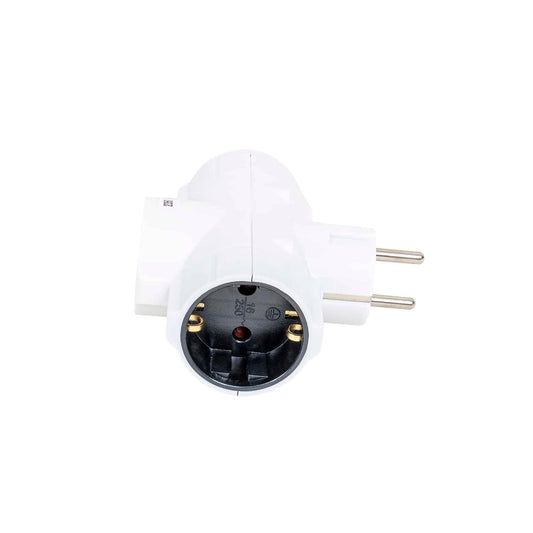 Adaptor cu 3 posturi, IP20, maxim 3680W, 16A, 230V, Z-TOOLS / SM-TRS-0103 - 221.ro
