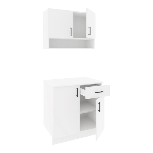 Set Bucatarie haaus Berna, Alb, L 80 cm