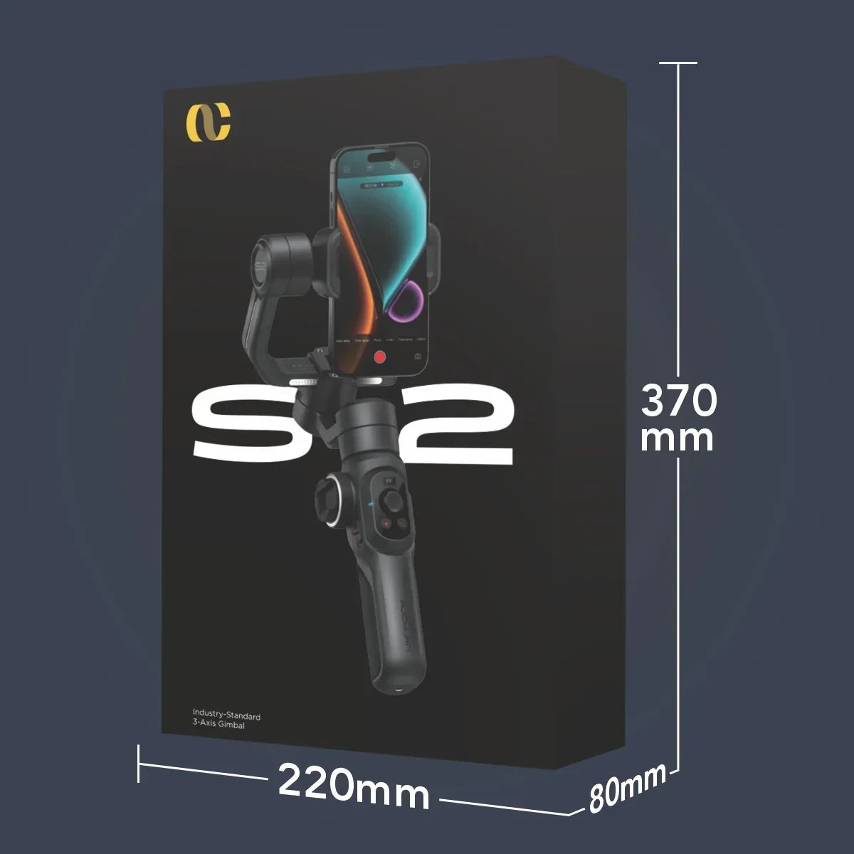 Gimbal Aochuan SMART S2, D6733, cu 3 axe, aplicatie dedicata, Content Creator Edition, Negru Mat - 221.ro