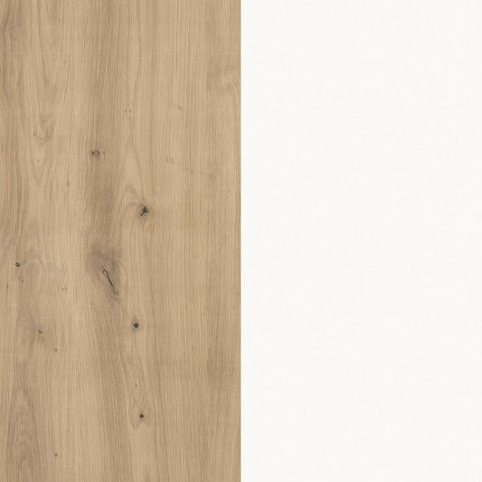 Insula Bucatarie Vigra, Stejar Artisan/Alb, 122 x 76 x 90 cm