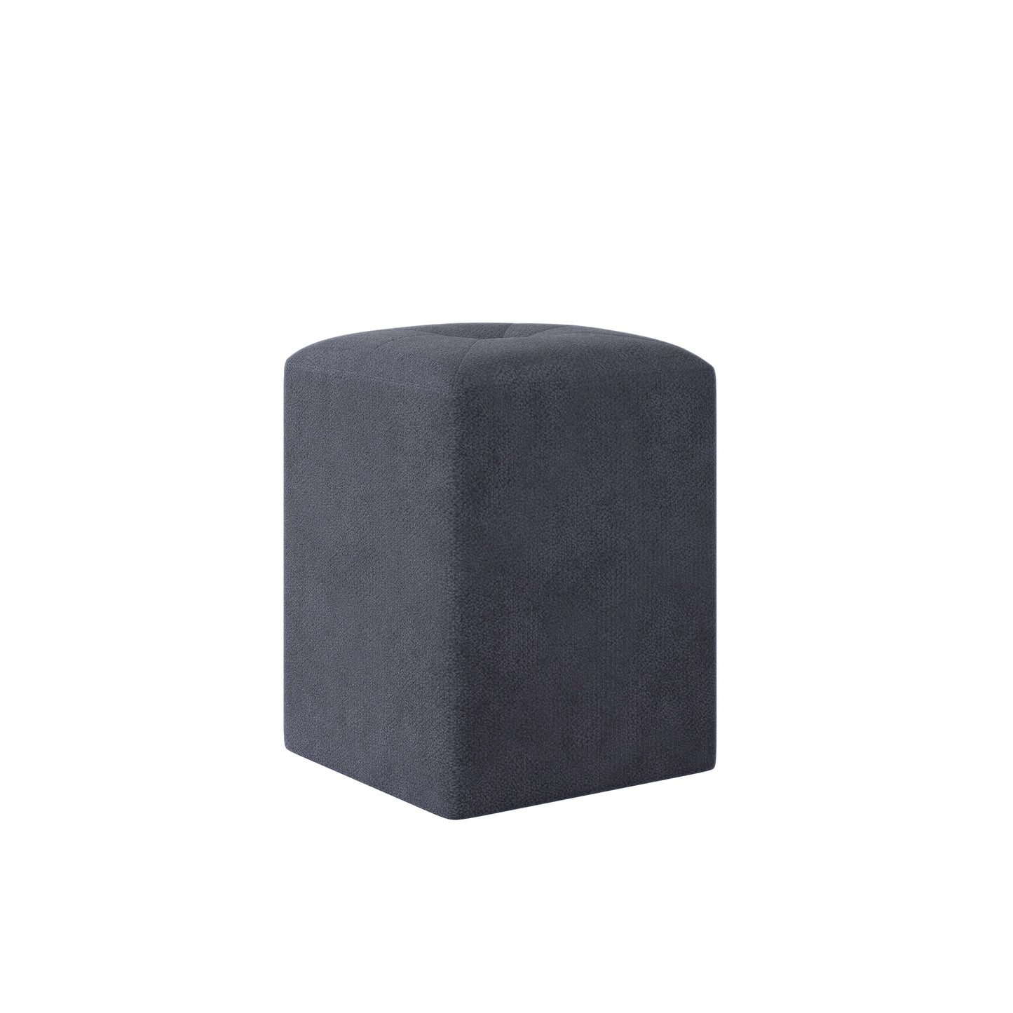 Taburet Tapitat haaus Talin, Bleumarin, Stofa, L 35 x l 35 x H 45 cm