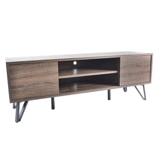 Comoda TV, stil modern, inaltime 50cm, Naimeed TV-6002, Stejar Inchis - 221.ro