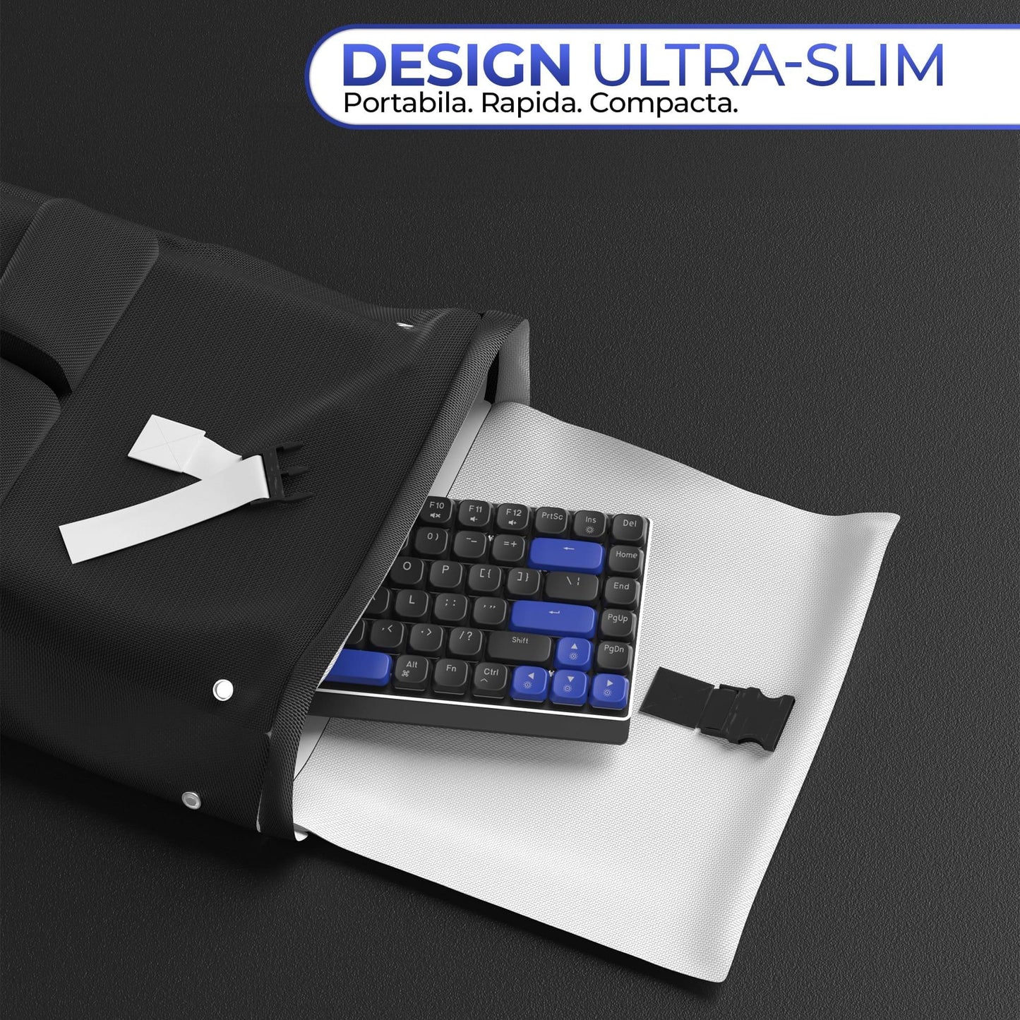 Tastatura Mecanica Gaming Timebox, Brown Switch, Wireless, Bluetooth, Negru