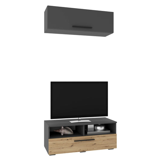 Living Kos haaus V11, Antracit/Stejar Artisan, L 95 cm
