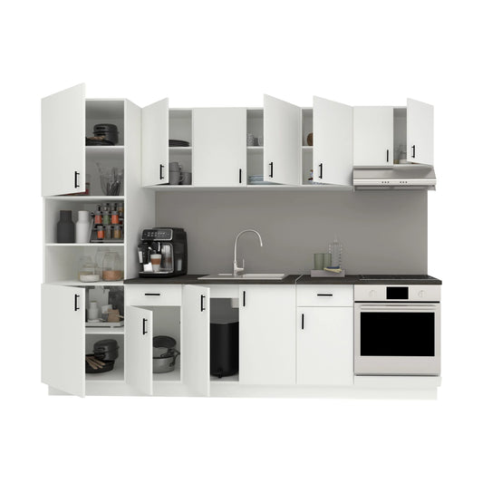 Set Bucatarie haaus Karo V24, Alb, Blat Thermo 28 mm, L 280 cm